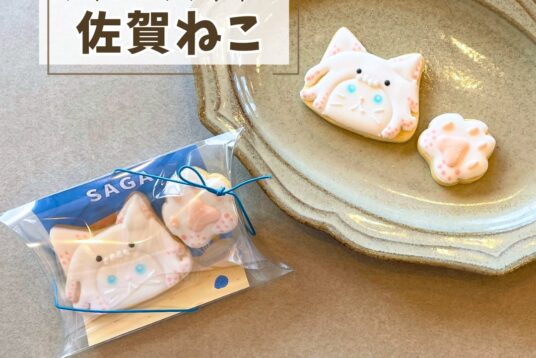 佐賀土産やプチギフトに。「佐賀ねこ（イカ）」アイシングクッキー