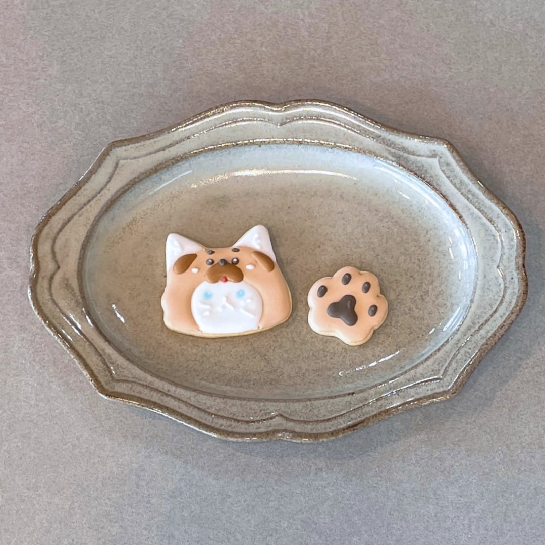 高知ねこ(土佐犬)アイシングクッキーの写真