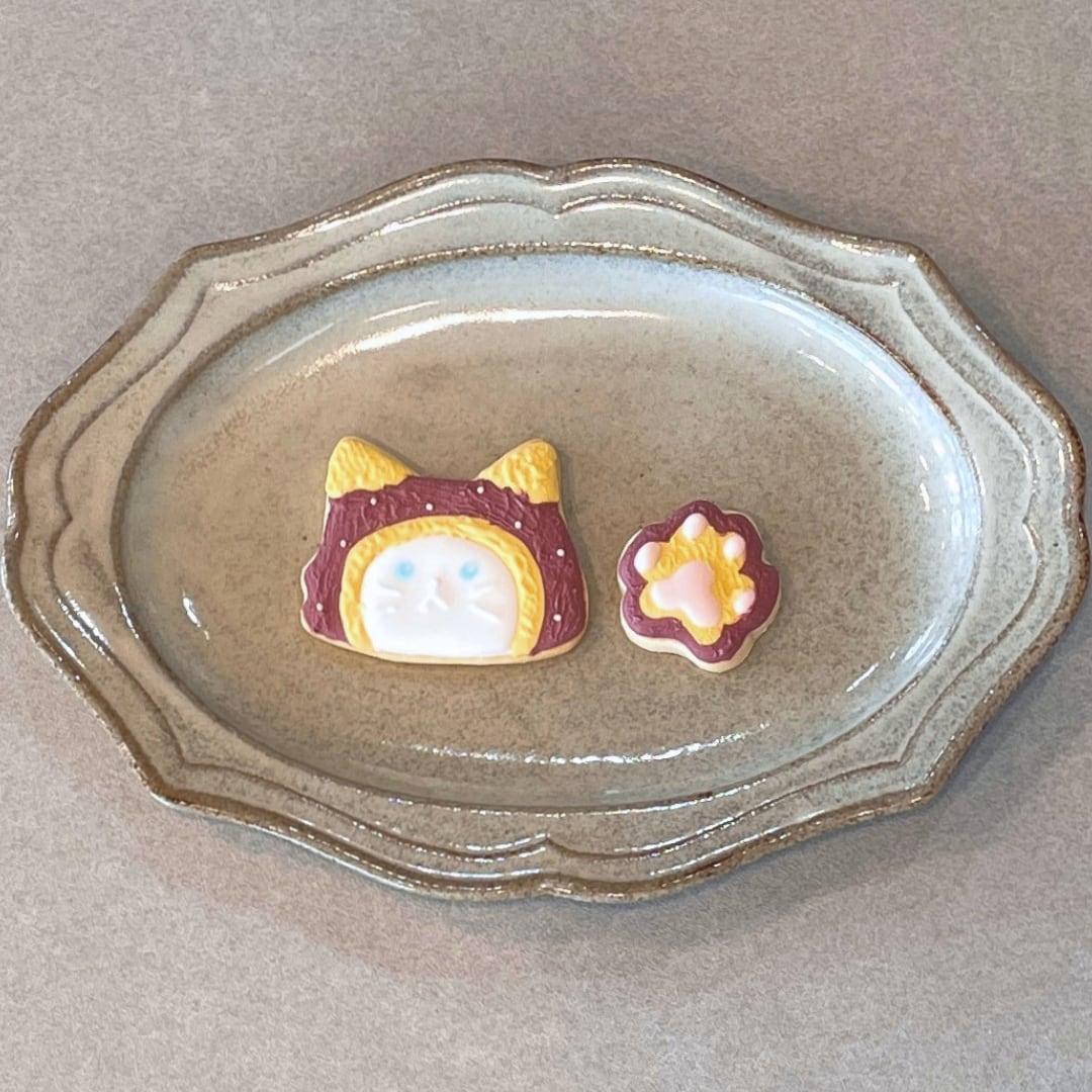 徳島ねこ(鳴門金時)アイシングクッキーの写真